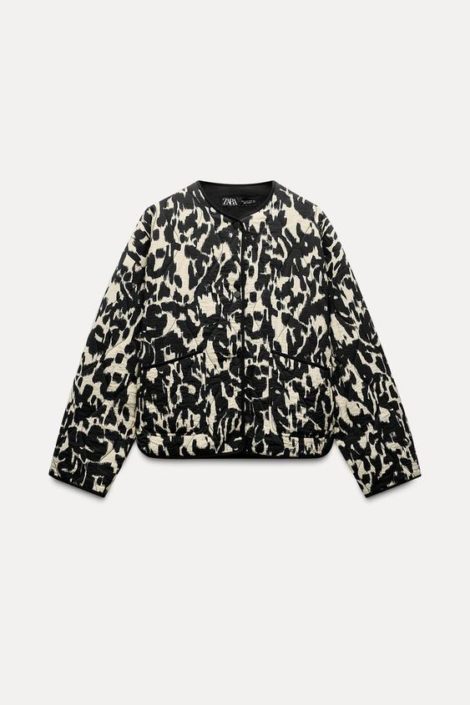 Animal Printed Puffer Jacket